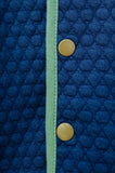 Navy Blue Quilted Vest