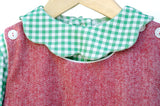 Winter Berry Jumper + Green Scalloped Shirt