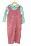 Winter Berry Longall +  Green Peter Pan Shirt