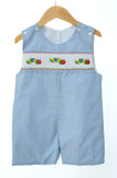 Back to School Caterpillar Smocked Benjamin Jonjon
