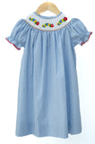 Back to School Caterpillar Smocked Helen Dress