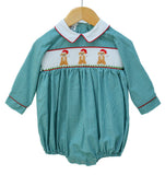 Santa Dogs Smocked Henry Bubble