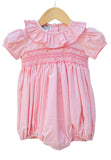 Perfectly Pink Smocked Eleanor Bubble