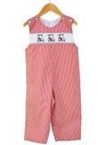 Golfing Santa Smocked Norman Longall