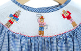 Cowgirl Nutcrackers Smocked Birdie Bubble