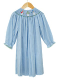 Snowmen Smocked Helen Dress