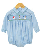 Snowmen Smocked Henry Bubble