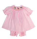 Pink Witches Smocked Annabelle Bloomer Set