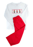 Nutcrackers Smocked Beau T-Shirt/Pants Set