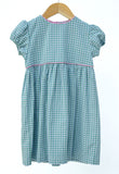 Evergreen frost plaid dress