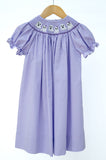 Purple Ghosts Smocked Helen Dress