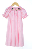Pink Witches Smocked Helen Dress