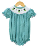Frankenstein Smocked Birdie Bubble