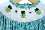 Frankenstein Smocked Birdie Bubble