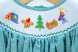 Smocked Camping bloomer set by Ruth and Ralph