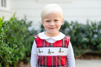 Christmas Geese Smocked Norman Longall