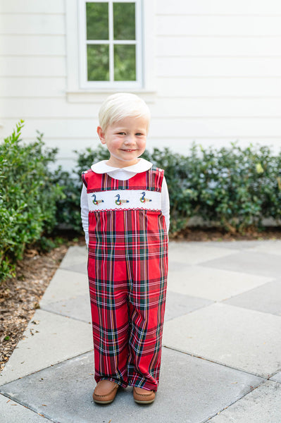 Christmas Geese Smocked Norman Longall