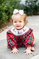Christmas Geese Smocked Birdie Bubble
