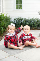 Christmas Geese Smocked Birdie Bubble