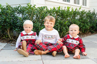 Christmas Geese Smocked Norman Longall