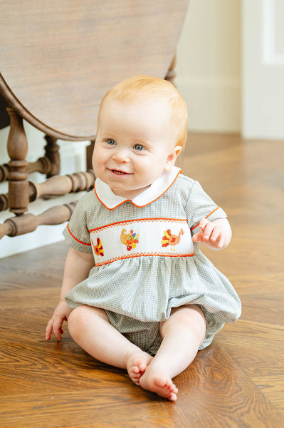 Thanksgiving Smocked Henry Bubble