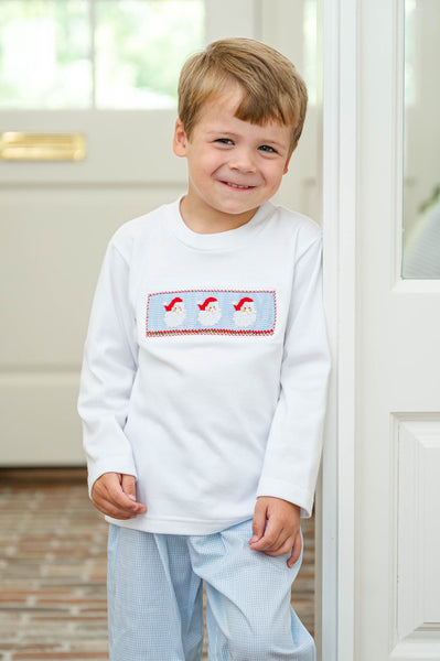 Santa Claus Smocked Beau T-Shirt/Pants Set