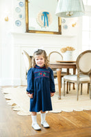 Poinsettia Smocked Pima Cotton Libby Dress