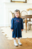 Poinsettia Smocked Pima Cotton Libby Dress