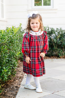 Christmas Geese Smocked Helen Dress