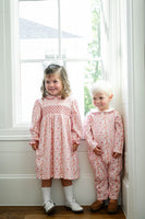 Christmas Tiles Pima Cotton Grayson Coverall Romper