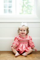 Festive Red and Green Smocked Bridget Bubble