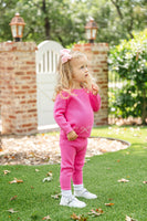 Pink Bows Knit Sweater Set