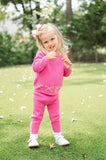 Pink Bows Knit Sweater Set