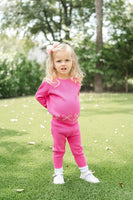 Pink Bows Knit Sweater Set
