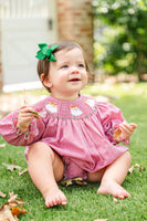 Cowboy Santa Smocked Birdie Bubble