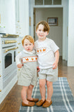 Thanksgiving Smocked Beau T-Shirt/Shorts Set