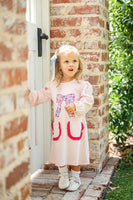 Bow Floral Applique Dress