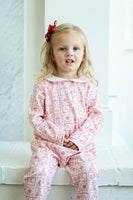 Christmas Tiles Pima Cotton Grayson Coverall Romper