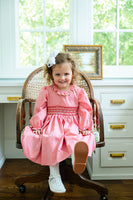 Festive Red and Green Smocked Charlotte Dress
