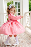Festive Red and Green Smocked Charlotte Dress