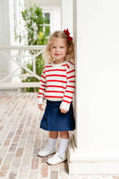 Red and White Stripes Unisex Sweater