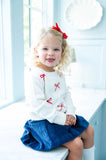 Red and White Bows Sarah Sweater