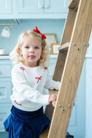 Red and White Bows Sarah Sweater