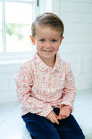 Christmas Tiles Pima Cotton Shep Polo