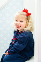 Poinsettia Smocked Pima Cotton Libby Dress