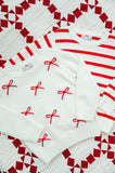 Red and White Bows Sarah Sweater