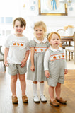 Thanksgiving Smocked Beau T-Shirt/Shorts Set