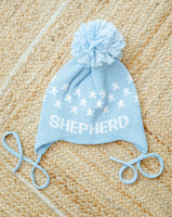 Light Blue Custom Knit Toboggan Hat