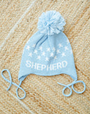 Light Blue Custom Knit Toboggan Hat