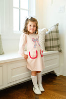 Bow Floral Applique Dress